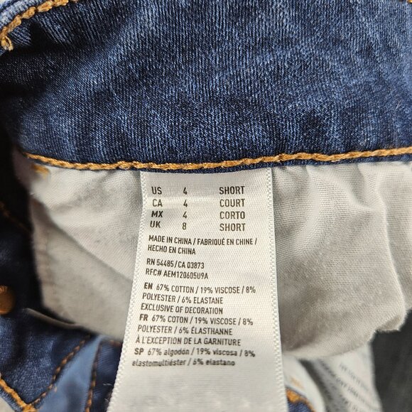 American Eagle Jeans Womens 4 Short‎ Jegging Super Stretch Skinny Denim Pants - Picture 6 of 16